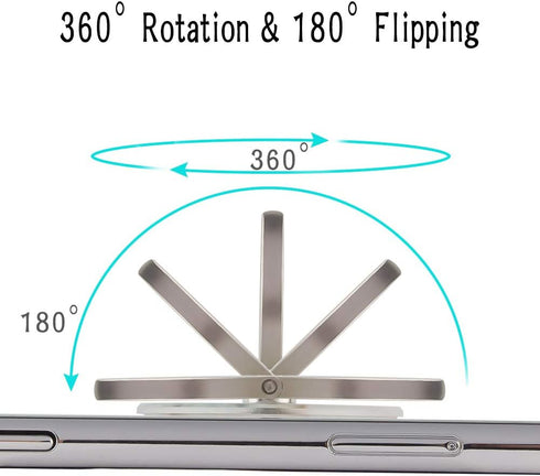 4-Pack Phone Ring Holder 360 Rotation Finger Stand Grip Kickstand for Smartphones and Tablets (Turtle)......