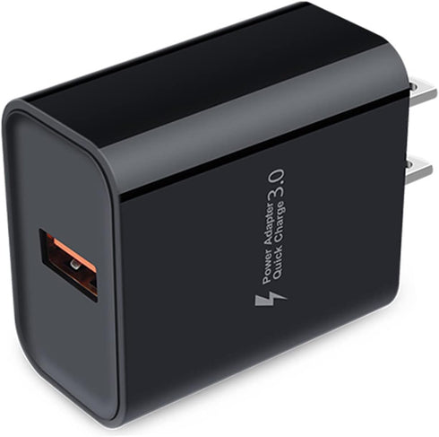 Samsung 18W USB Charger - 3A Quick Charge 3.0 Wall Charger - Fast Charging Block for Galaxy S24, S23, S22, S21, S20, S10, S9, S8, Z Flip 6, 5, 4, ...