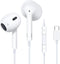 Headphones Wired with Mic USB Type C Headphones for iPhone 15 Samsung Galaxy S23, Ultra S23+, S23 Plus, USB C Earbuds with Microphone Volume Contr...