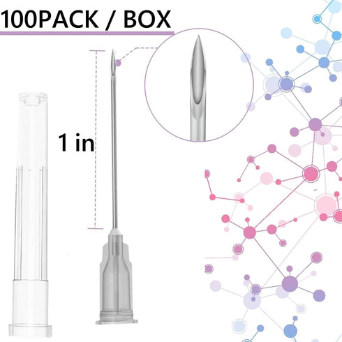 22 Gauge 1 Inch Lab Dispensing Accessories, Individually Sealed Packed(Pack of 100)...