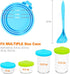 ZukoCert 4-Pack Cat Dog Food Can Lids, Pet Food Can Lids Fit Three Different Size Standards, With Two Spoons, Fits Most Cat And Dog Cans...