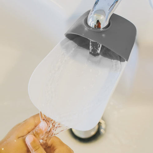 Prince Lionheart Fun and Safe Hand-Washing Solution | Faucet Extender for Babies and Toddlers | Fits Standard and Gooseneck Faucets | Galactic Gre...