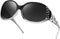 LVIOE Polarized Sunglasses for Women, Rhinestone Wrap Around Sunglasses with UV Protection Lens LS008...
