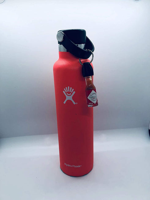 Hot Sauce Keychain with real mini Tabasco Sauce bottle...