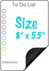 Dry Erase Small Magnetic to Do List White Board for Fridge A5 - Lined Dry Erase Todo List for Refrigerator - Daily Magnetic Planner - Mini Whitebo...