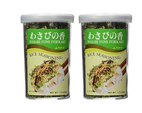 JFC - Wasabi Fumi Furikake (Rice Seasoning) 1.7 Oz (Pack of 2)...