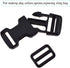 SGH Pro 1 Inch Single Adjustable Quick Side Release Buckles with 1 Inch Tri-Glide Slides Clips Snaps No Sewing Heavy Duty Plastic Replacement for ...