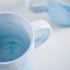 Yundu 12oz Blue Marble Ceramics Coffee Mug Set of 4, Drinking Cups Set, Stackable Latte Mugs with Handle, Microwave and Dishware Safe Cup for kitc...