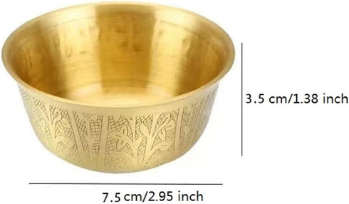 3 inch Copper Offering Bowl Tibetan Bowl Holy Water Bowl Yoga Meditation Bowl Buddha Worship, Altar use, Ritual use,Incense Burner, smudging Bowl...