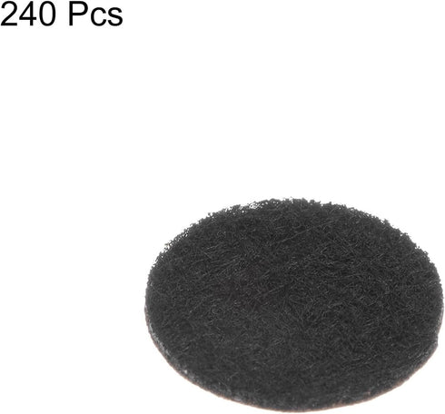 240pcs Round Adhesive Felt Circles, 12mm 15/32" Pre Cut Felt Craft Stickers Non-Woven Mini Felt Fabric Circles for DIY Sewing Handcraft Cut Projec...