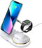 3 in 1 Cell Phone Wireless Chargers,Charging Station for Multiple Devices Apple,Fast Wireless Charger Stand for iPhone 14/13/12/11/Pro/Max,for App...