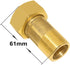Joywayus Brass Water Meter Pipe Fitting Hex Nipple 3/4” NPS Male x 1” NPS Female Threaded 61mm Length Connector Water Meter With Seal Washer (Pack...