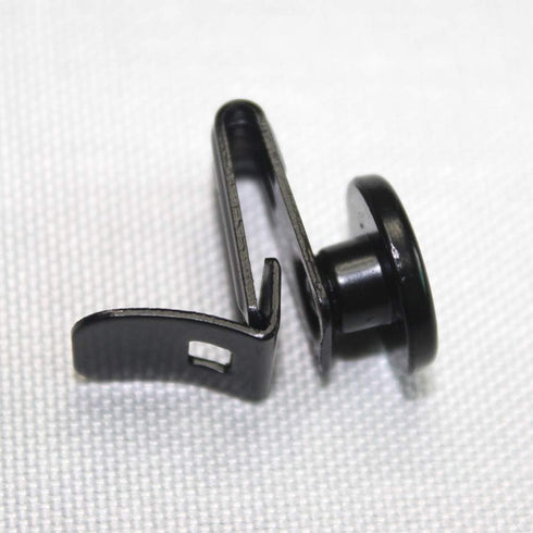 MELOTOUGH Supenders Botton Movable No Sew Button End Brace Clips Set of 7 (Black)...