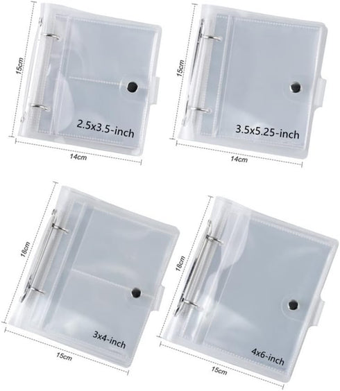 4x6 Photo Sleeves Photo Flip Book for 100 Pictures,Card Photo Sleeve Mini Photo Album,Waterproof Pocket Photo Holder, Photo Pocket for Name Card,P...