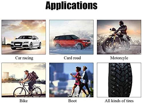 200pcs 9mm0.35 Tire Stud Screw, Keenso AntiSlip Snow Tire Studs Wheel Tyre Tire Spikes Trim Screw in Tire Stud for CarTruckBikeBootMotorcycleATVSU...