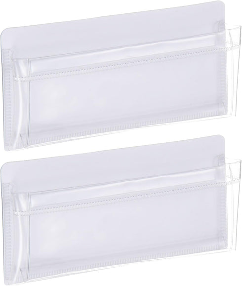 PATIKIL Magnetic Pen Holder for Refrigerator, 2 Pack 125x60mm Dry Erase Marker Pencil Holder Cup Organizer for Fridge Whiteboard Locker, White......
