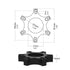 RASTP Aluminium 70mm Steering Wheel Adapter Plate Fit for Thrustmaster T300RS with 13 14 Inch Steering Wheel-Black...
