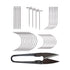 82 Pcs Wig Making Kit T Pins I Type J C Curved Needles for Hair Extensions Sewing Weaving Knitting Modelling Crafts...
