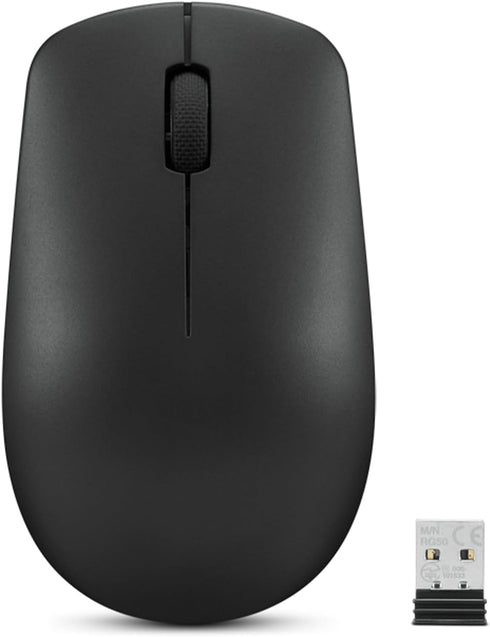 Lenovo 530 Wireless Mouse – Full Size Computer Mouse for PC, Laptop, Windows Computer - 2.4 GHz Nano USB Receiver - Ambidextrous Design - 12 Month...