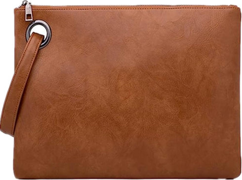 Unique Vegan Women Clutch Bag PU Leather Envelope Clutch Bag Handbag Wristlets for Beach Holiday...