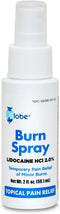 Globe Burn Spray, Lidocaine 2%. Topical Anesthetic Pain Relief and Numbing 2 oz Spray Bottle...
