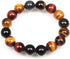 Tiger Eye Bracelet,10MM Relax Anxiety Triple Protection Bracelet Spiritual Crystal Gemstones Beaded Bracelets for women men Bring Luck And Prosper...
