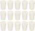MECCANIXITY Rubber Tapered Plug 11mm to 15mm Solid Test Tubes Bungs Stopper White for Lab Home 24 Pieces...