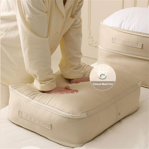 Ultra Space Saving Self Compression Organizer,Blanket Organizers And Storage,Space Bags, Organizer Bags for Comforters,Clothes,Winter Clothes Stor...