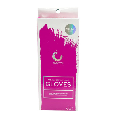 Colortrak Premium Grip Reusable Gloves, 4 Pairs (8 Gloves Total), Powder Free Latex, Durable and Chemical Resistant, Textured for Better Grip, Ext...