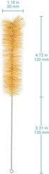 stonylab 10 Pack Tube Brushes, Bristle Test Tube Bottle Wash Cleaning Brushes with Radial Tufted End for Laboratory, Size L...