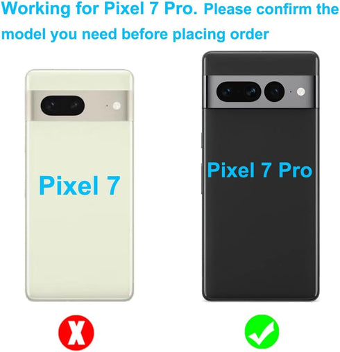 4 Pieces OEM Original Rear Back Camera Glass Lens Replacement for Google Pixel 7 Pro with Adhesive Pre-Installed and Repair Tools Kit and Installa...