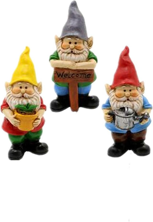 Miniature Gnome Figurines Fairy Gardens Gnomes Fairy Garden Accessories Gift for Garden Little Gnomes...