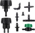 272 Pcs 1/4" Barbed Fittings Kit, 3/4'' to 1/4'' Hose Adapter,Straight Barbs,Tees,Elbows,End Plug,4-Way Coupling for Repair Drip Irrigation Fittin...