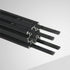 Straight Line Connector 3.9"Joint Bracket with M5 Screw for 0.24" Slot 2020 Series Aluminum Extrusion Profile, 10pcs/Pack (Black-Straight Bracket-...