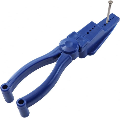 Plastic Pliers, Nail Holder for Hammering Home Tool Auxiliary Pliers Finger Protective Nail Guide, Finger Saver for Hammer Nails in Slip Joint Pli...