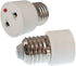 E-Simpo 2pcs E26 E27 Screw Lamp Socket to Outlet Adapter, Lampholder Outlet Adapter, Edison Screw Light Socket Bulb Holder to US/EU Plug Adapter w...