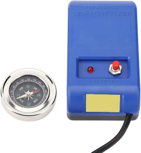 Fafeicy Electrical Demagnetizer Tools + Compass Set, Watch Degausser for Watch Repair Degausser 110V220V, ABS + electronic components Material(US ...