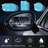 2PCS Film Anti Rain Water Repellent Film Car Mirror Window Clear Films Anti Dazzle Rearview Mirror Anti Fog Rainproof Film (Elliptic-135x95mm)...