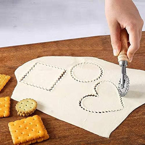 Pasta Maker Cutter Wheel - Pastry Cutter Wheel - Dough Ravioli Pizza Cutter Wheel for Home and Kitchen, 1.3"...