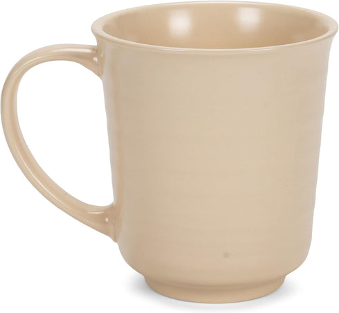 Elanze Designs Cream Matte Glaze Finish 17 ounce Stoneware Coffee Cup Mugs Set of 4...