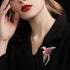 3Pcs Sparkling Rhinestone Phoenix Brooch Enamel Lapel Pin for Clothing Accessories...