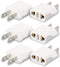 6 Pack European to US Plug Adapter, Plug Adapter European to American, EU to US Plug Adapter, 220v to 110v Adapter Plug for Travel, Europe to Amer...