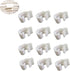 12 Pack Rabbit Cage Wire Crate Door Lock Buckle Connector Latches Clamp for Cat Dog Pet Cages Buckles Fence Fixing Clip DIY Reinforced Combine Sna...