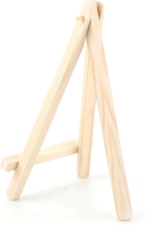 Tosnail 24 Pack 6" Small Art Easel Stand Tabletop Mini Wooden Display Stand Photo Holder Display Stand for Artist, Students, Adults, Kids Painting...