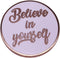 Believe in Yourself Enamel Pin inspirational quote badge round button Brooch golden worlds Accessory kids adults friends gift...