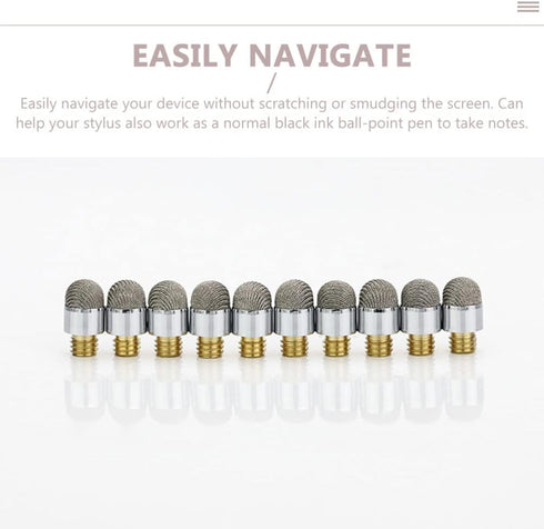 Universal Stylus, Fiber Tips Stylus Replacement Tips 8Pcs Touch Stylus Pen Nibs Drawing Stylus Accessory for Touch Screen Devices......
