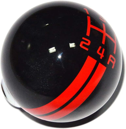 5 Speed Red line Shift Knob Black Car Gear Stick Shift Shifter Knob Automatic Manual Shifter Knob Suitable for Most Transmission Vehicles...