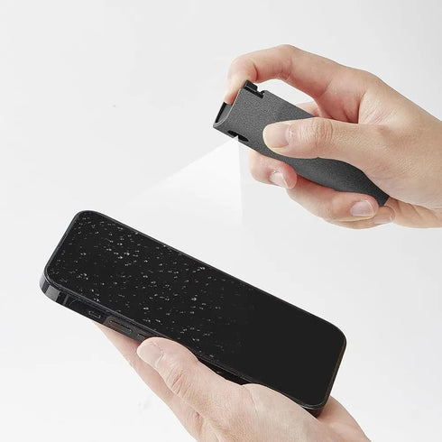Touchscreen Mist Phone Screen Cleaner for All Phones Laptop and Tablet 2 in 1 Spray and Microfiber Cloth Mini Portable… (Grey)...