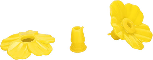 30 sets Hummingbird Feeders Replacement Flowers Bird Accessories Bird Feeder Replacement Parts for Hummingbird Feeder Hanging Feeder(yellow)...