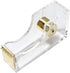 Multibey Clear Acrylic Gold 1 Inch Core Desktop Adhesive Tape Dispenser Cutter with Tape Office School Gift Idea (Gold)...